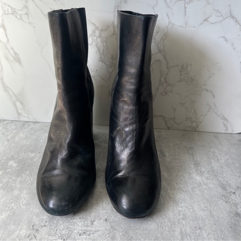Rag & Bone Black Leather Heeled Boots - Size 6